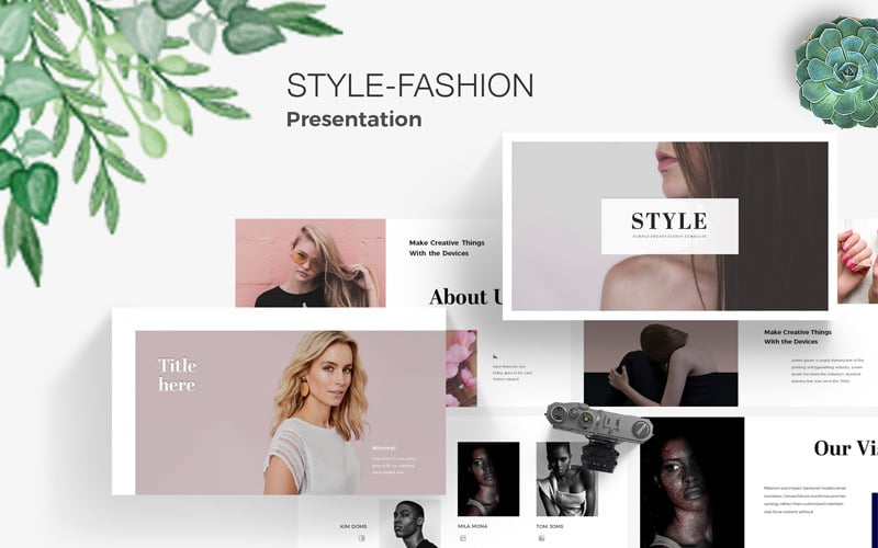 style fashion powerpoint template original