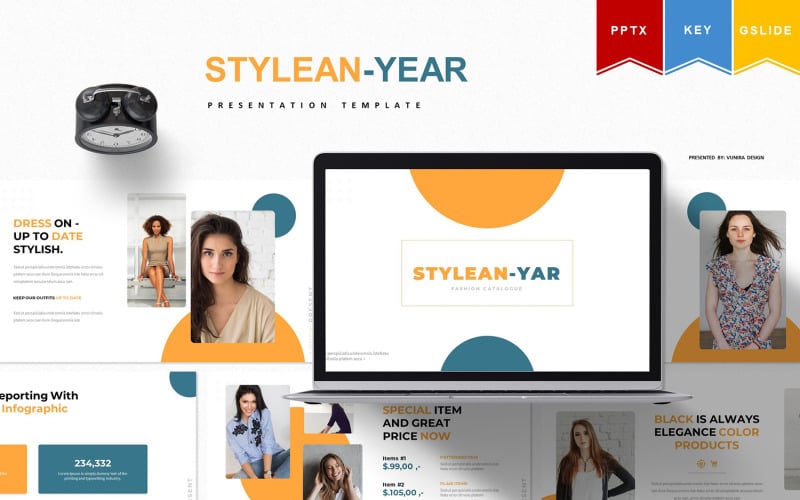 stylean year powerpoint template original