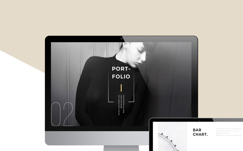 stylish minimal powerpoint template original