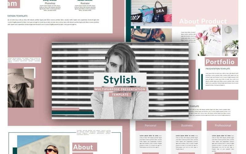 stylish multipurpose powerpoint template original