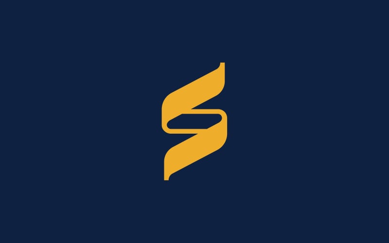 stylish s letter mark logo design original