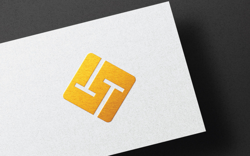 stylish t t letter logo template design original