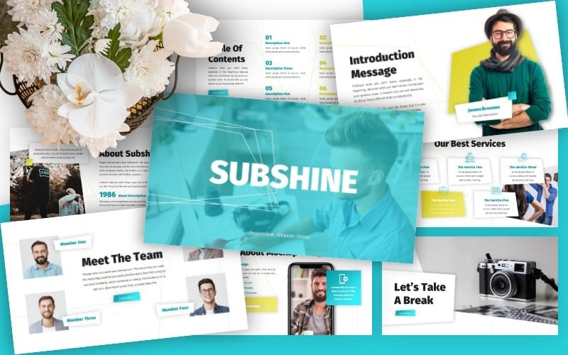 subshine business powerpoint template original