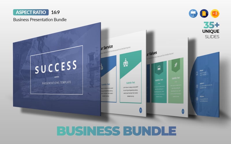 success corporate presentation bundle original