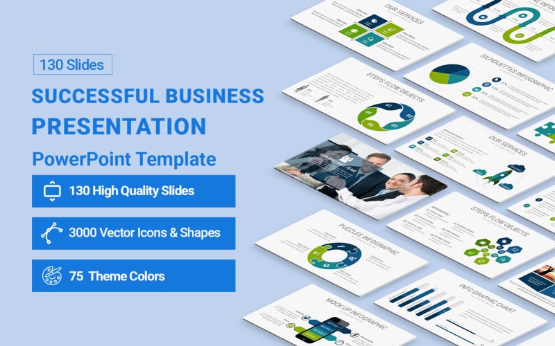 successful business presentation powerpoint template original