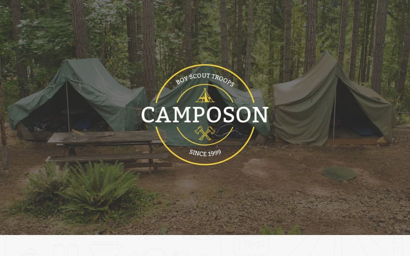 summer camp responsive landing page template original
