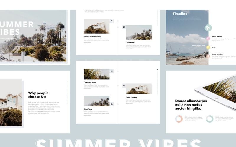 summer vibes powerpoint template original