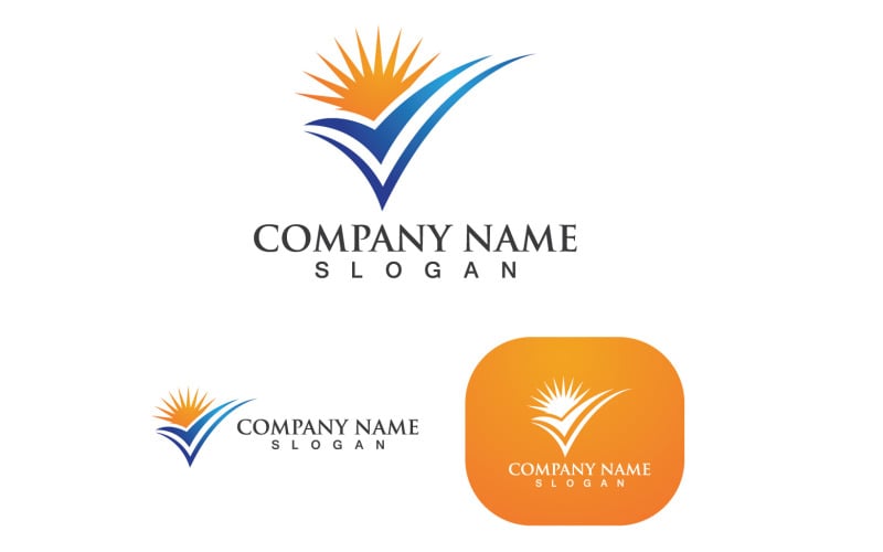 sun logo and symbol vector original