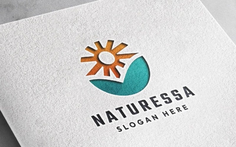 sun nature tech professional logo original