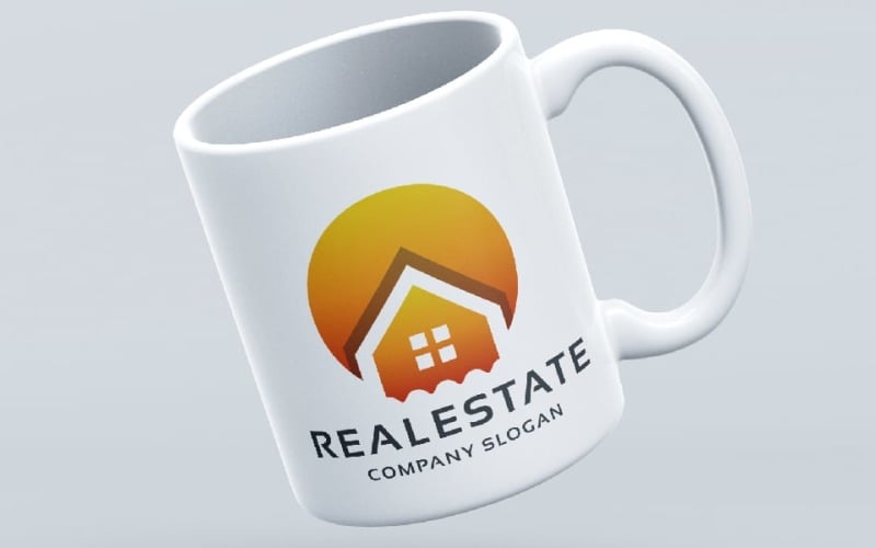 sun real estate logo template original