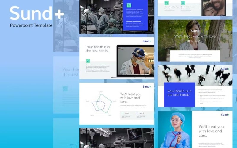 sund medical theme powerpoint template original