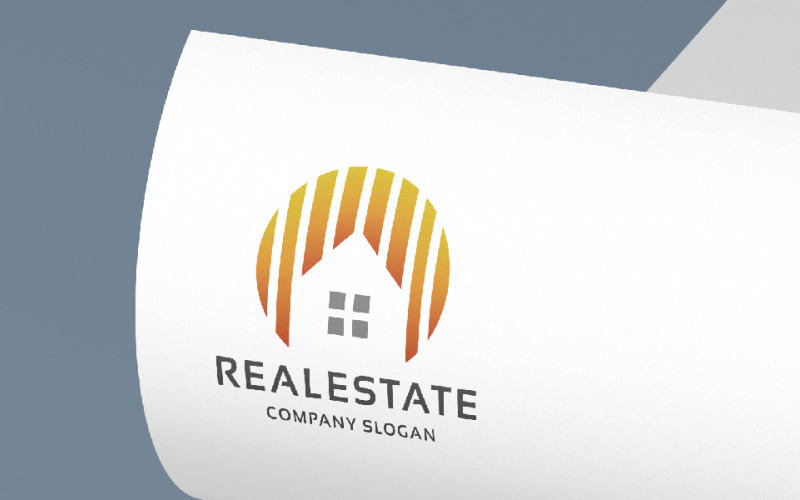 sunny real estate logo template original