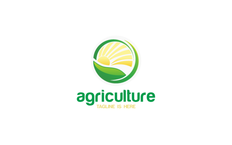 sunrise agriculture logo template original
