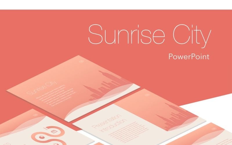 sunrise city powerpoint template original