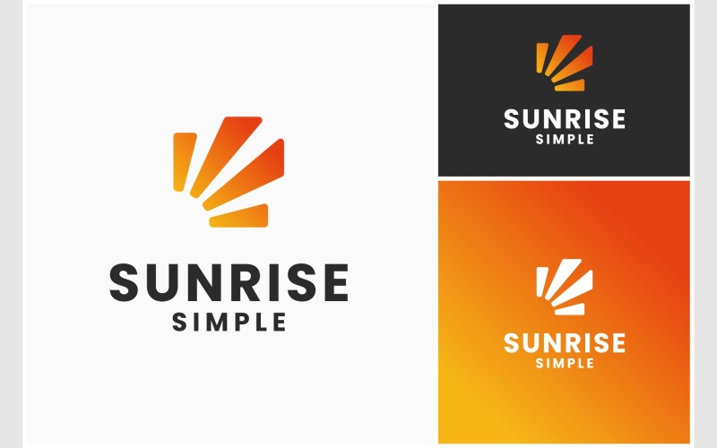 sunrise sun shine abstract logo original