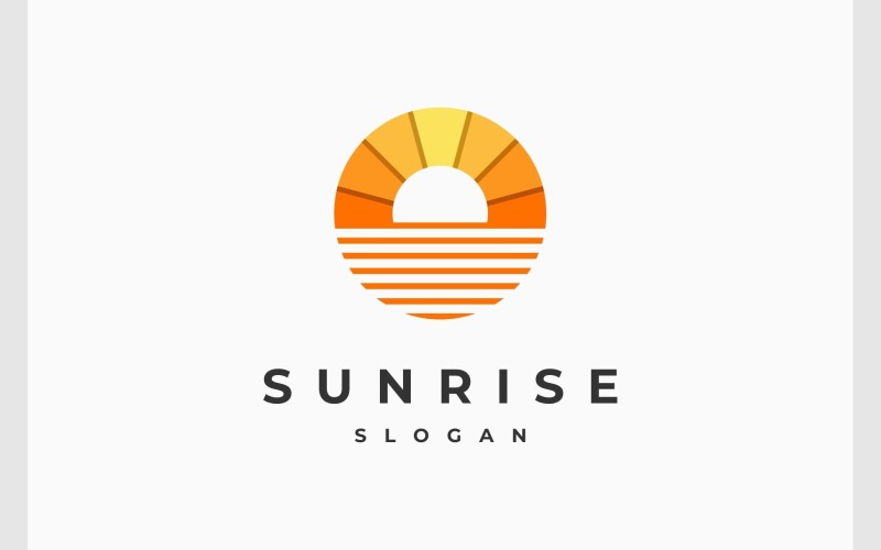 sunrise sunset circle sun view logo original