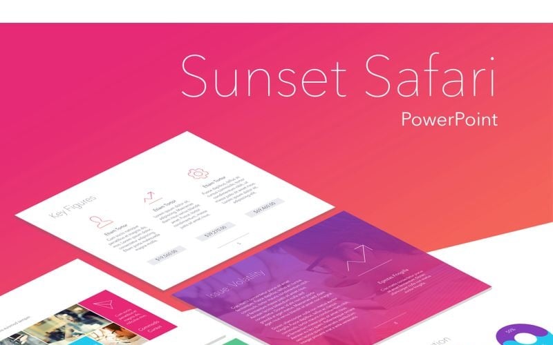 sunset safari powerpoint template original