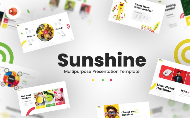 sunshine multipurpose content creative powerpoint template original