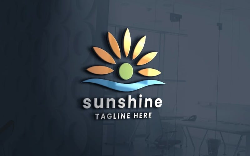 sunshine pro logo template original
