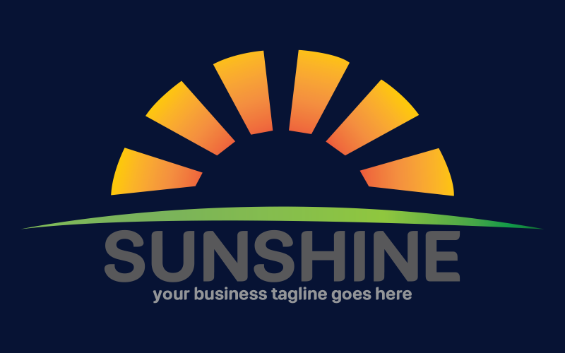 sunshine vector logo template original