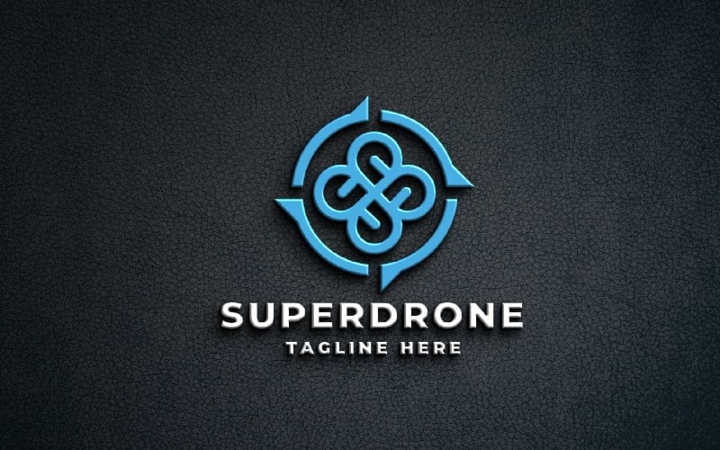 super drone logo template original