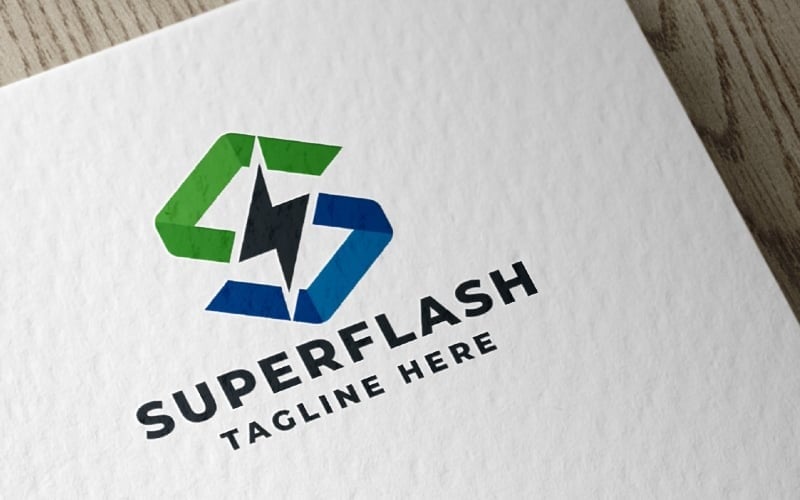 super flash letter s pro logo template original