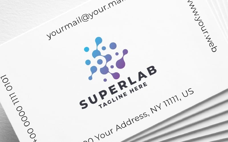 super lab pro logo template original