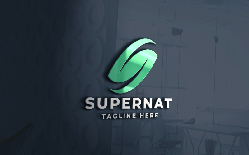 super nature letter s pro logo template original
