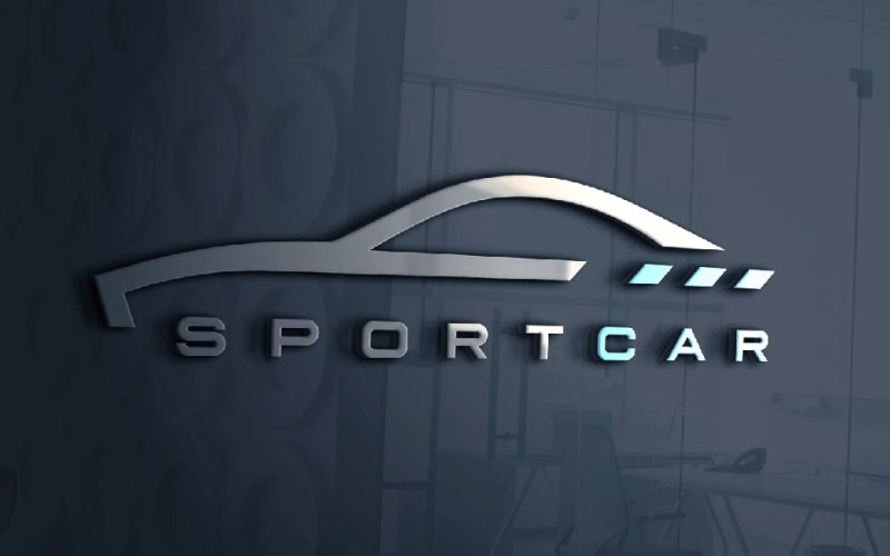 super sport car logo template original