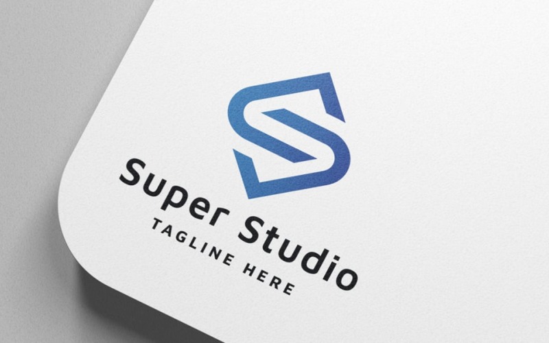 super studio letter s pro branding logo original