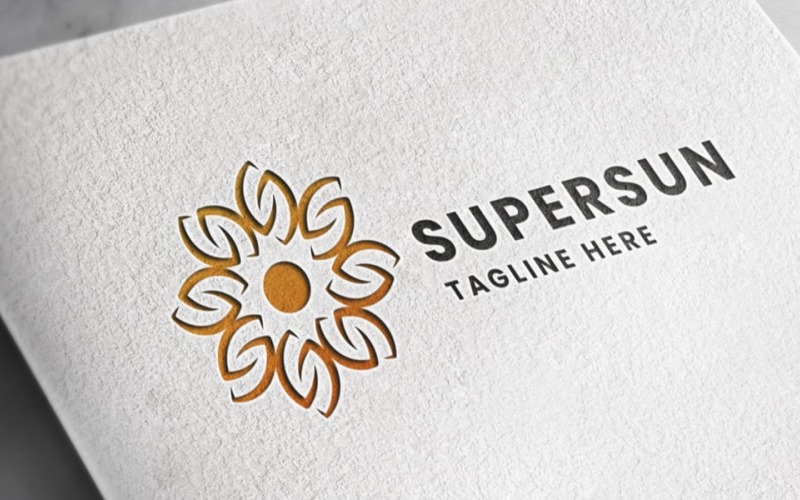 super sun pro logo template original