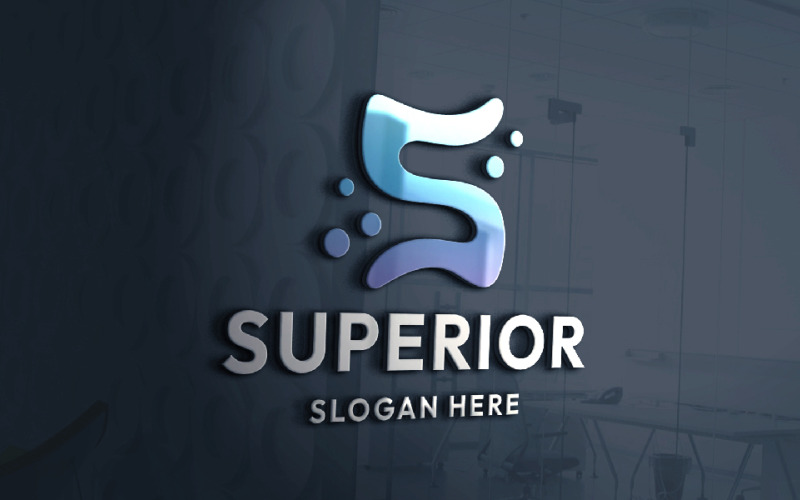 superior letter s logo template original