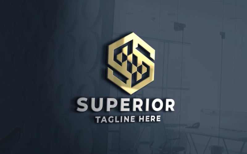 superior letter s pro logo template original