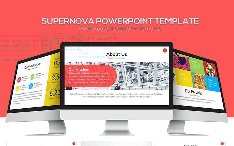 supernova multipurpose powerpoint template original