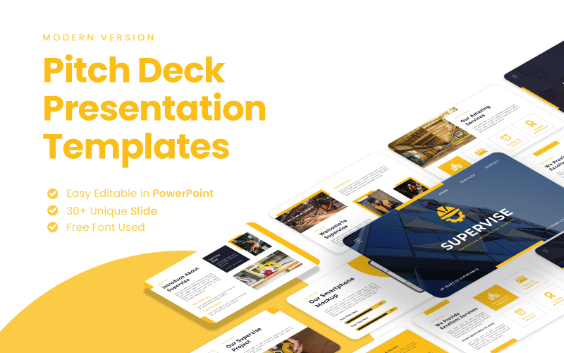 supervise contruction amp industrial powerpoint template original