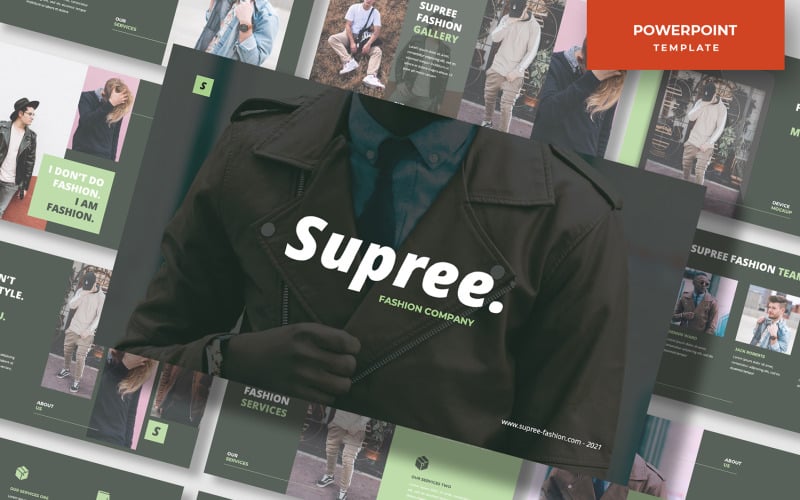 supree mens fashion powerpoint template original