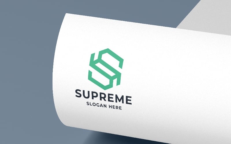 supreme letter s pro logo template original