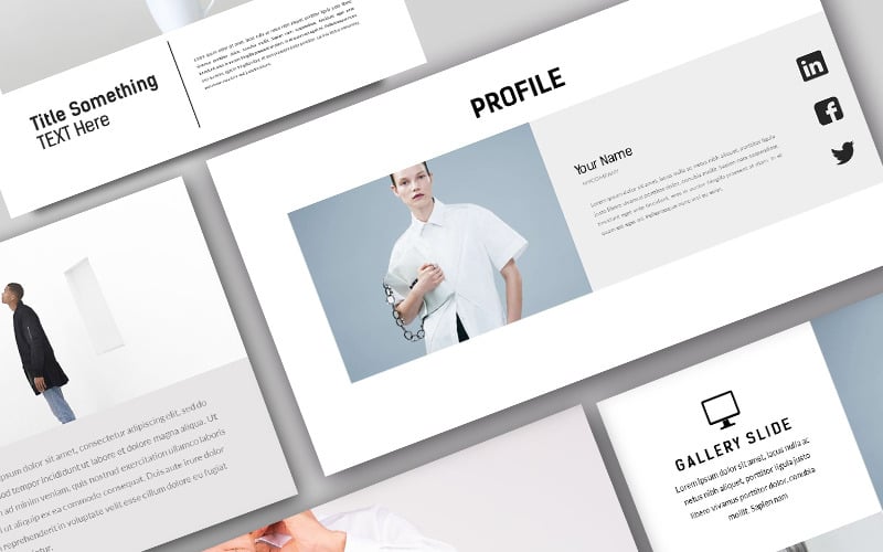 surfa minimal powerpoint template original