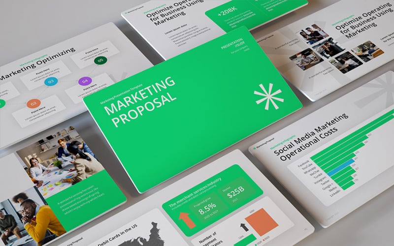 surface business marketing powerpoint template original