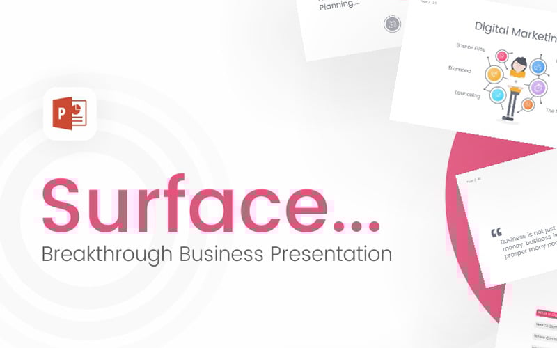 surface business powerpoint template original