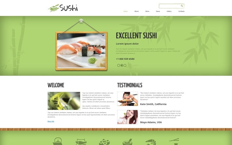 sushi bar responsive joomla template original