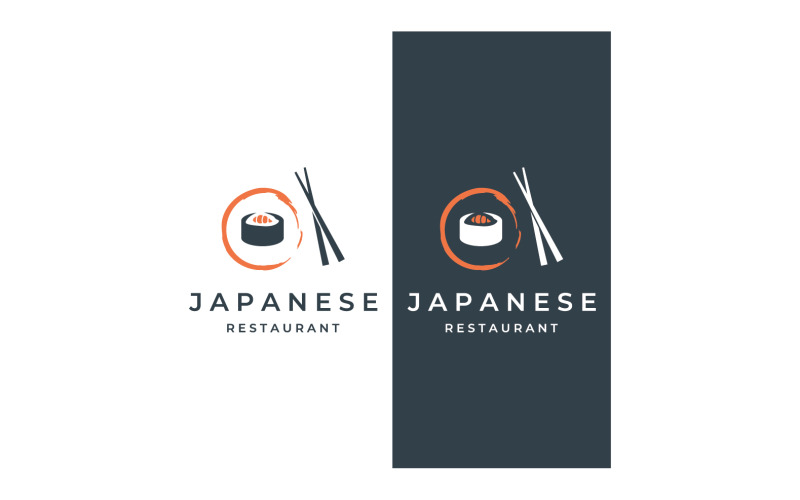 sushi food japan logo vector original