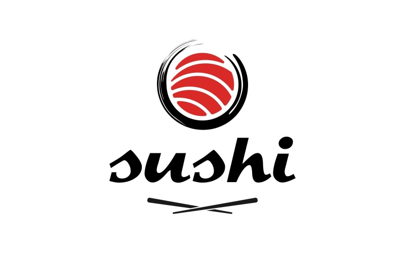 sushi sashimi japanese food logo original