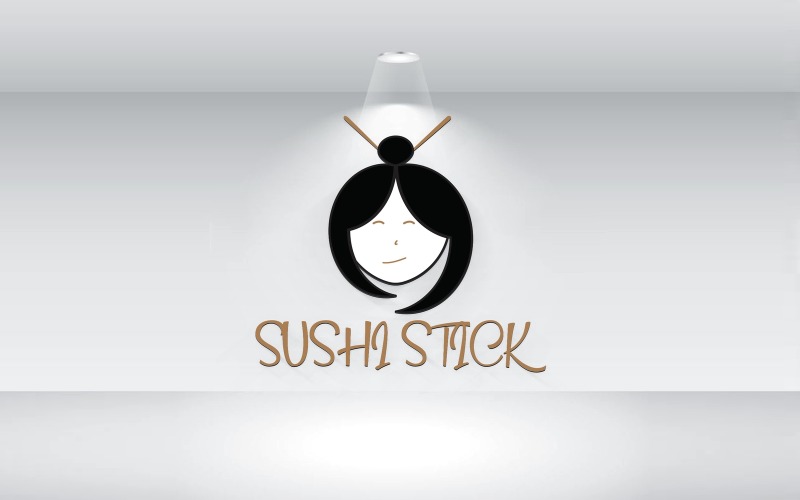 sushi stick logo vector file original