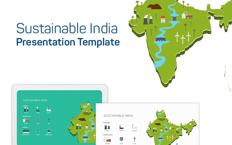 sustainable india powerpoint template original