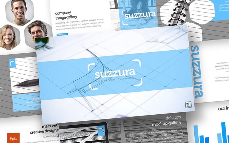 suzzura powerpoint template original