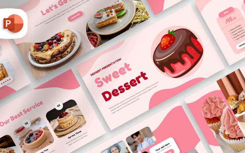 sweet dessert powerpoint template original