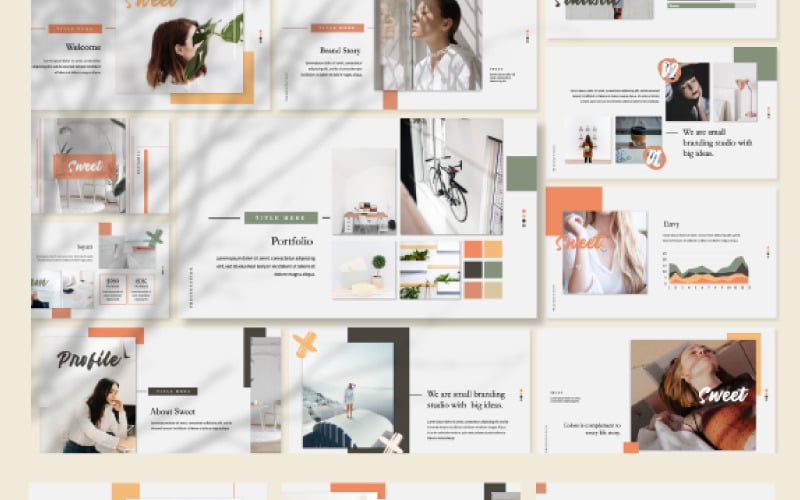 sweet presentation powerpoint template original