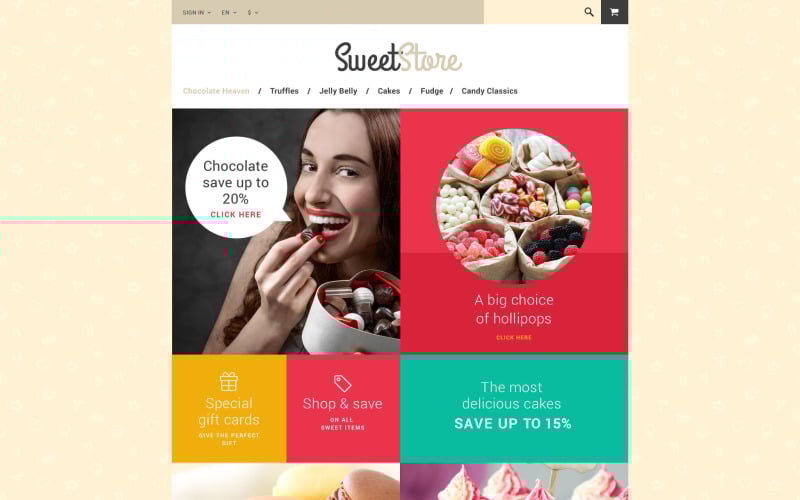 sweetie prestashop theme original