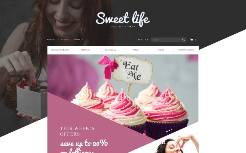 sweets shop prestashop theme original